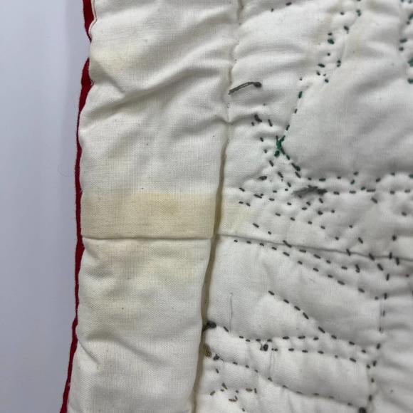 Large Handmade Tapestry Quilted Hand Stitched Christmas Outdoor Scene Wildlife - Picture 8 of 10